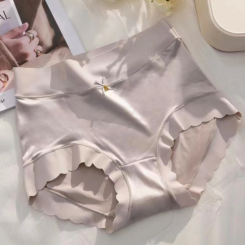 Silk Panties Nice Briefs Soft Underwear Women's Mid rise Elegance Girls Sexy Lingerie