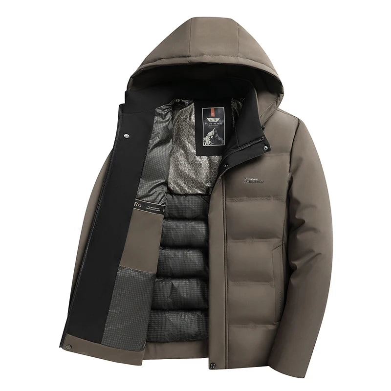 Top Grade Winter New Brand Hooded Casual Fashion Windbreaker Quilted Parka Jacket Puffer Bubble Coats Outwear Men Clothes