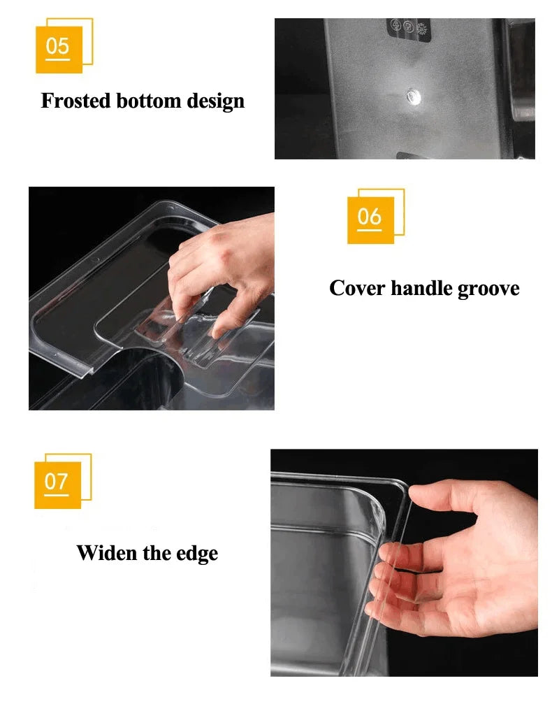 6L Sous Vide Cooker Container For Immersion Circulators Sous-Vide Machine Food Grade PC Material Immersion Thermostatic Cooking.