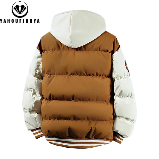 2025 New Winter Men Outdoor Windbreak Warm Travel Jacket Men Autumn Hooded Casual Fashion Sport Brand Loose Jacket Male Coat Top.