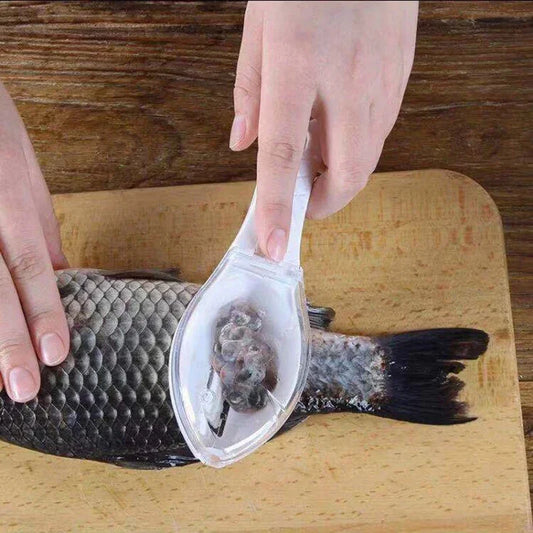 Fish Scale Scraper Fish Skin Brush Seafood Tools Fast Remove Fish Scraper Cleaning Knife Kitchen Accessories.