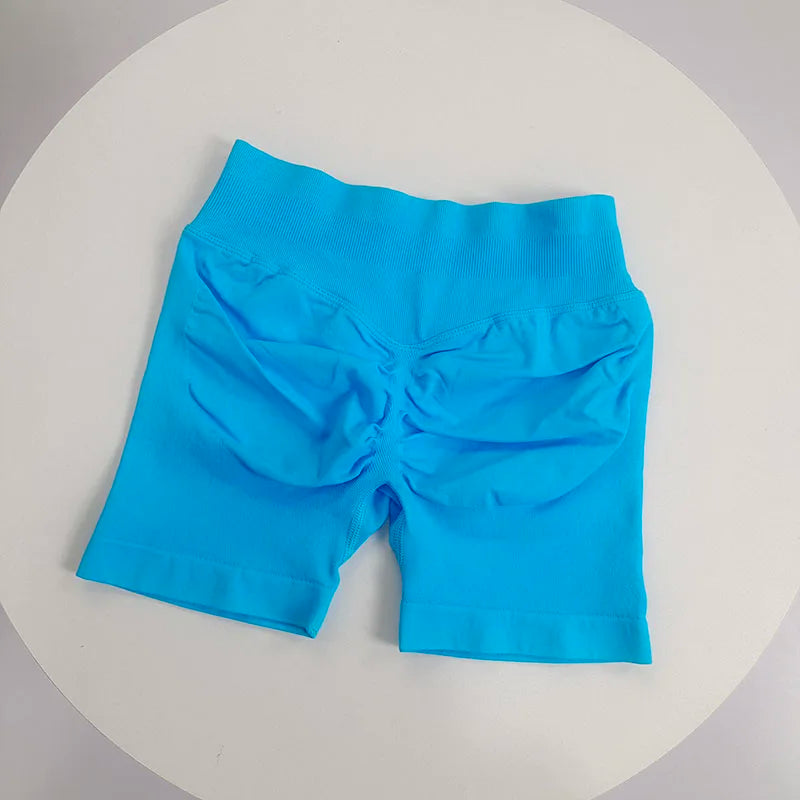 Shorts Low Ribbed Band Gym Shorts Women Workout Clothes Scrunch Bum Seamless Shorts Yoga Biker Sports Shorts
