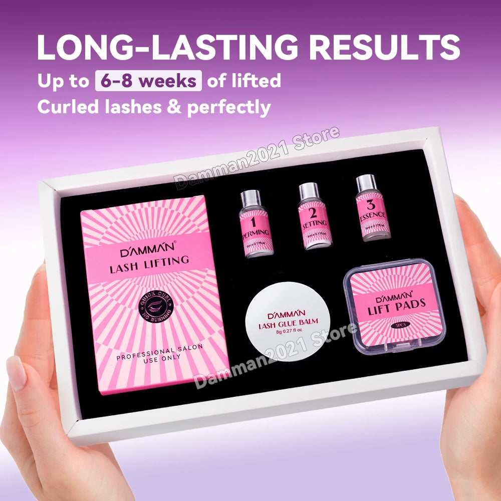 Damman Professional Lash Lifting Kit Eyelash Curling Lifting Set Long Lasting Lash Lift Perm Kit Makeup Tools For Salon Use.