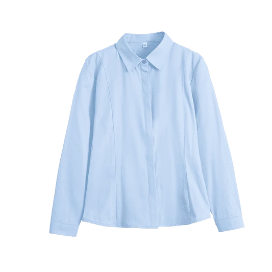 White Shirt Long-sleeved Slim Shirt Korean Style Professional Work Clothes Work Clothes.