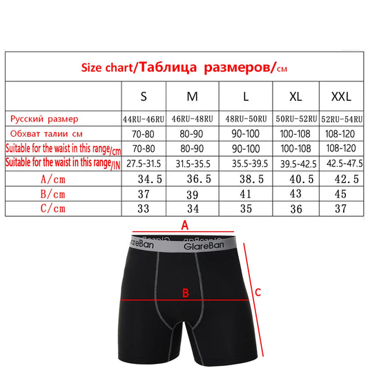 4 stücke Set Mid-Lange Boxer Shorts männer Unterwäsche Männliche Unterhose für Männer Homme Boxershorts Slips Weiche Höschen marke Sexy