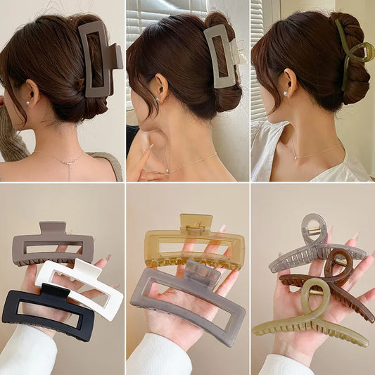 61pcs Set Korea Hair Bands Hair Claws Grab Hair Clip Large Intestine Hairpins Side Clip Elasticity Headbands Hair Accessories.
