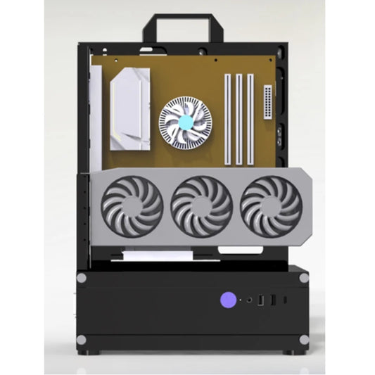 Open Type Computer Case Frame Vertical Chassis Shelf ATX MOD DIY Desktop Gaming Gamer PC Cabinet Tower Gaming Support ATX/ MATX.