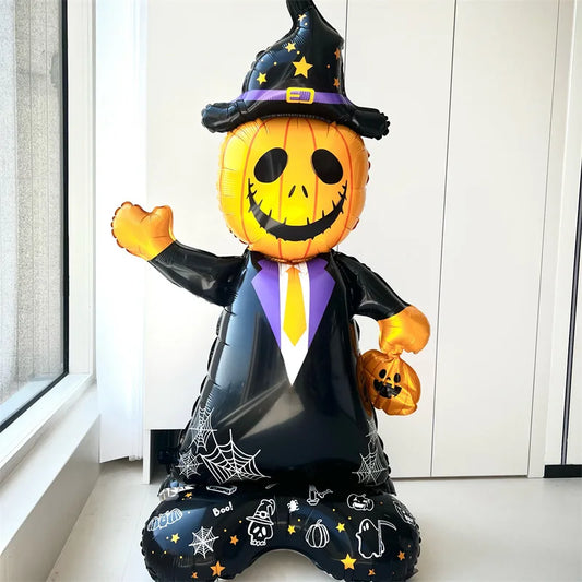 2025 Halloween Große Stehende Ballonbasis Skelett Kürbis Geisterbaum Halloween Aufblasbare Luftballons Partydekorationen Zubehör.