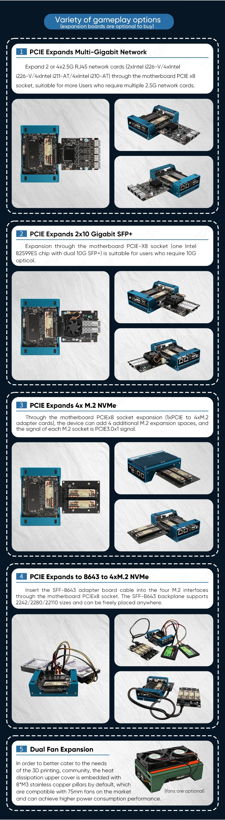 2024 Magic Multi-function Drawing /3D Printing/DIY/Soft Router Mini Pc 12th Gen Intel i3 N305 N100 Four Display 2*HDMI DP Type-C.