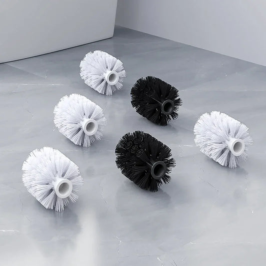 1 Stück weiße und schwarze Kopf Ersatz-Toiletten bürste-ideal für die Reinigung von Hygiene werkzeugen für die Badezimmer reinigung