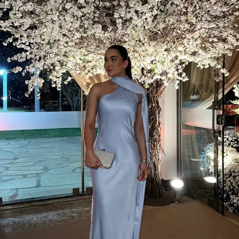 Elegante Feste Band Frauen Halfter Kleid Off Schulter Ärmellose Backless Dünne Weibliche Maxi Kleider 2025, Sommer Neue Chic Dame Robe