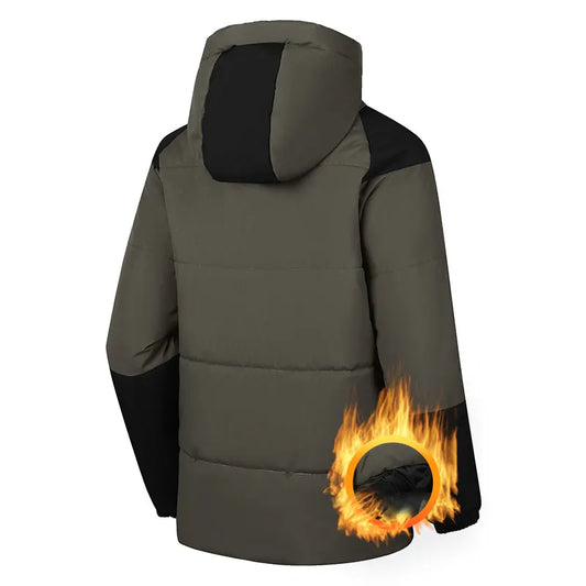 Winter Thickened Jacket Men Running Hooded Coat Sport Outdoor Leisure Medium-length Warm Clothing Autumn Winter Clothing Male.