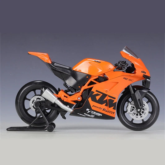 Welly 1:12 KTM RC 8C Alloy Road Racing Motorcycle Model Diecast Metal Street Sports Cross-country Motorcycle Model Children Gift.