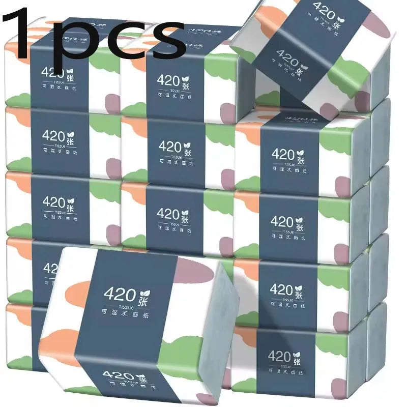 1-12 Packs Wholesale Eco Friendly Portable No Fluorescent Virgin Wooden Pulp Tissue Soft Comfortable 5 Ply Facial Tissue Paper.