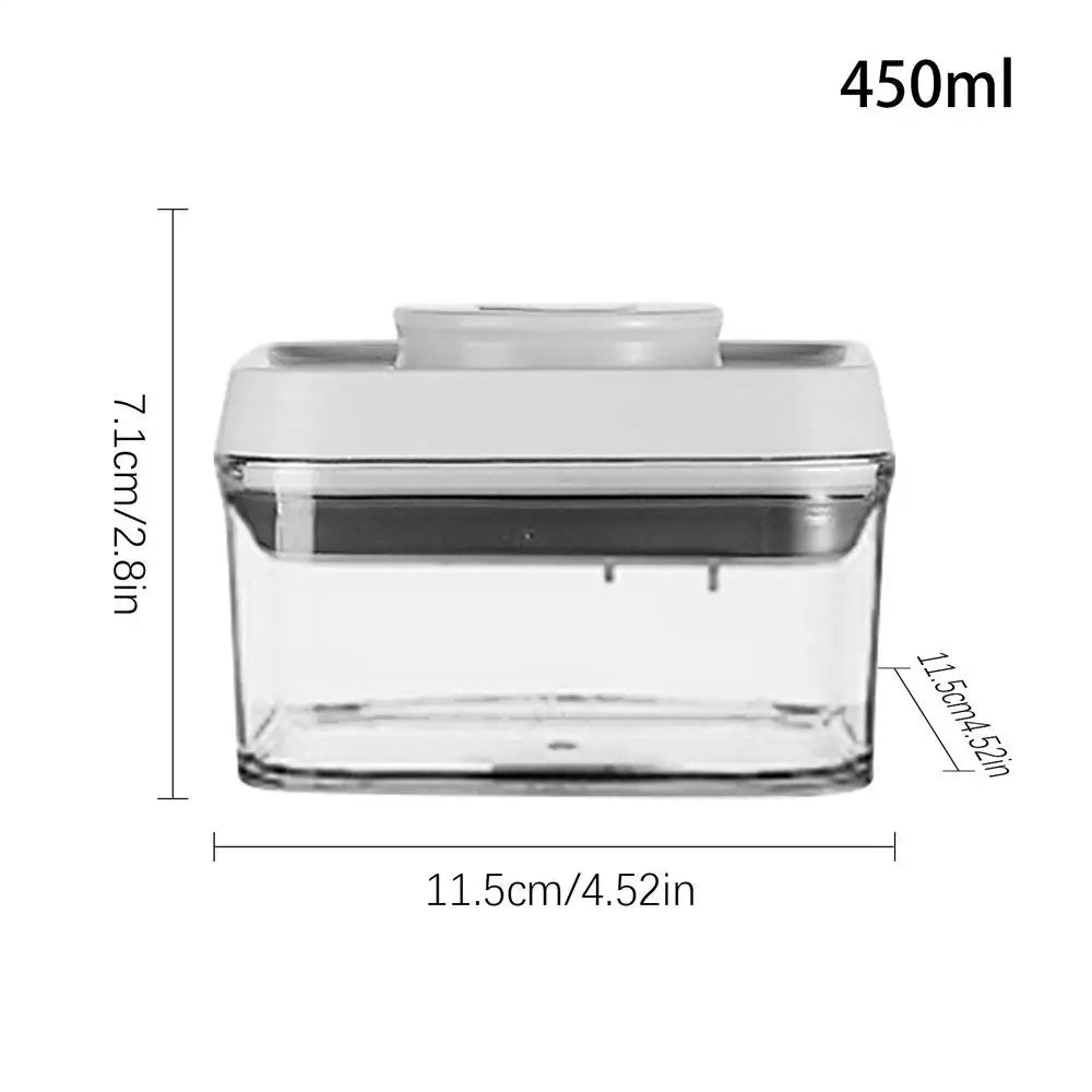 Cereal Container Kitchen Airtight Jars Clear Stackable Sealed Jar for Rice Pet Food Home Bakers Pantry Organizers Dried Fruits.