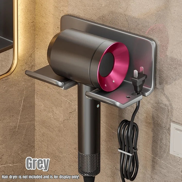 Universal Haar Trockner Halter Bad Haarglätter Stehen Nagel Kostenloser Wand Regale Zimmer Lagerung Rack Wand-montiert Hause Regal