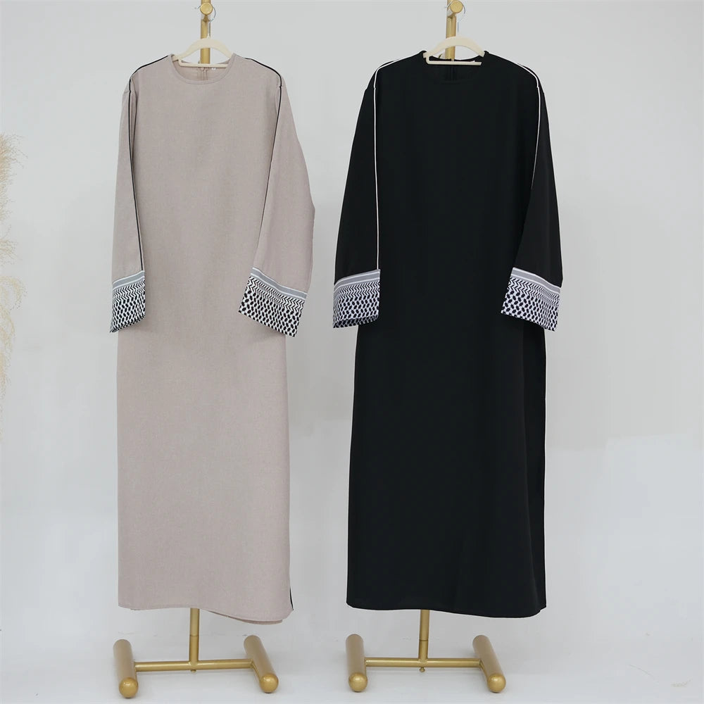 Ramadan Eid Plain Modest Abaya Dubai Muslim Islam Kaftan Dress Abayas For Women Kebaya Caftan Marocain Vestidos Robe Musulmane.