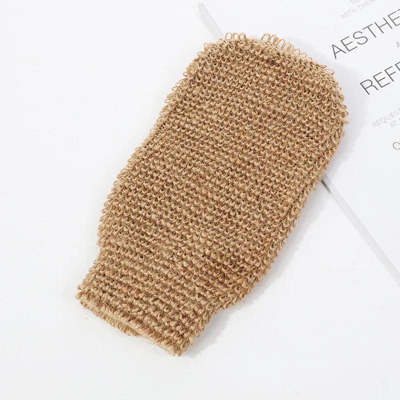 Ramie Jute Badetuch Duschtuch Rücken Körper Peeling Gürtel Duschwäscher für Körperreinigung Badezimmer Duschgurt