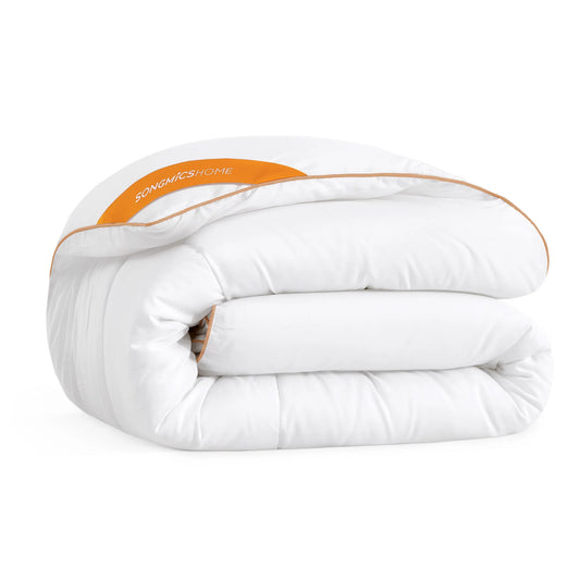 SONGMICS HOME Microfiber bedspread duvet filling: 100% microfiber quilt with 8 loops, 300 GSM - et.