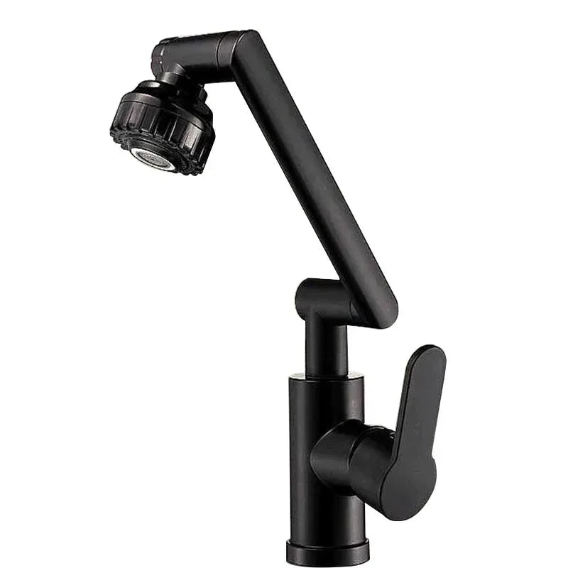 Universal Dual-mode Rotating Faucet Mechanical Arm Wash Basin Kitchen Bathroom Hot And Cold Household Basin Wash Basin Wash Up