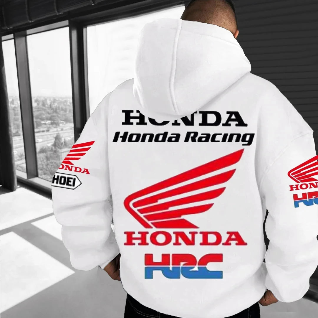 Motorcycle Enthusiast Hoodie Men Women Autumn/Winter Long Sleeved Pullover Motorcycle Honda Printed Sports And Leisure Jacket.