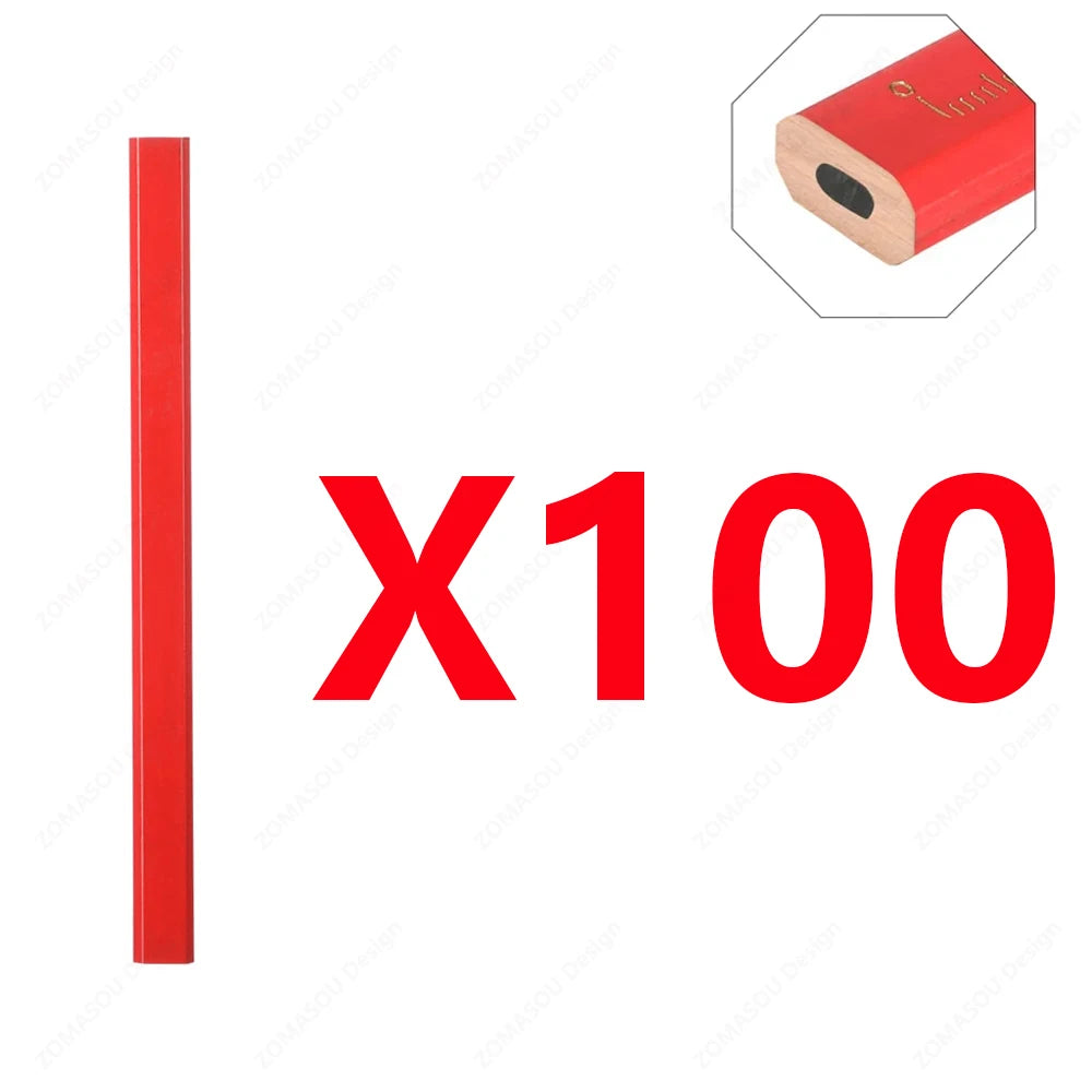 150–1 Stück robuste achteckige Hartschwarz-Schreinerbleistifte, Holzbearbeitungsstifte, speziell für die Markierung von Holzbeton.