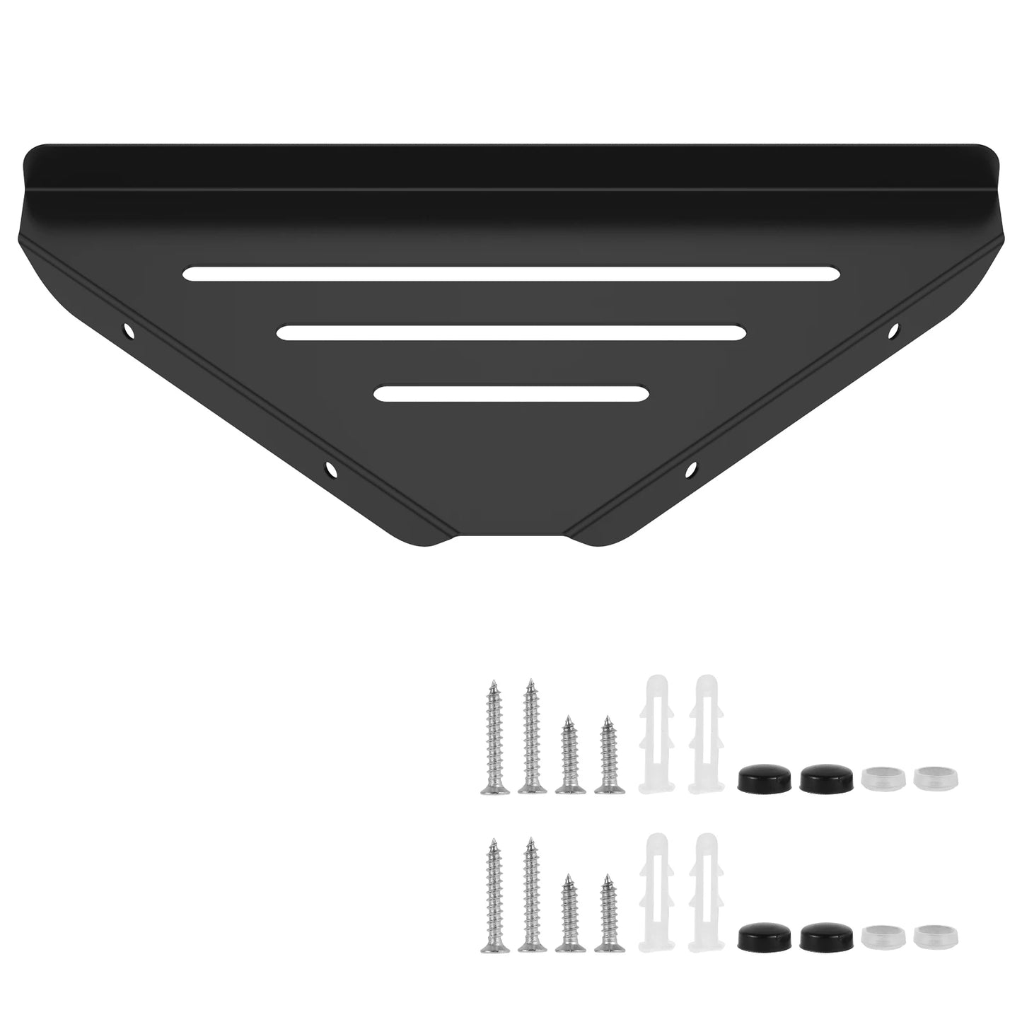 Wandmontiertes Eckregal für die Dusche, ohne Bohren, Eckshampoo aus Edelstahl 304, Körperwäsche, Aufbewahrungsorganisator für Badezimmer, Glasregal