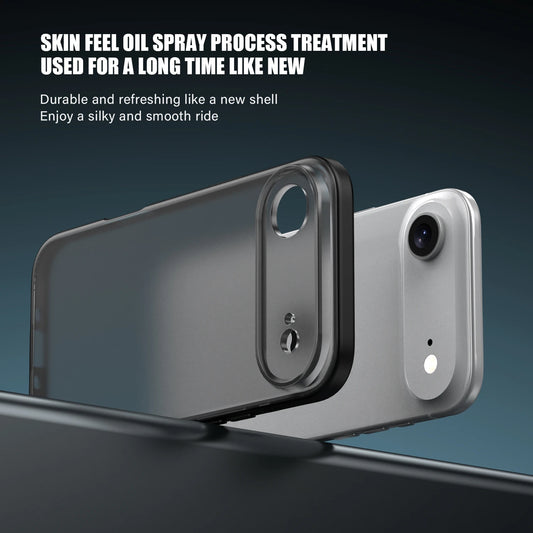 KEYSION Transparent Matte Case for iPhone 17 Air Translucent Soft Silicone+PC Shockproof Phone Back Cover for iPhone 17 Air 2025.