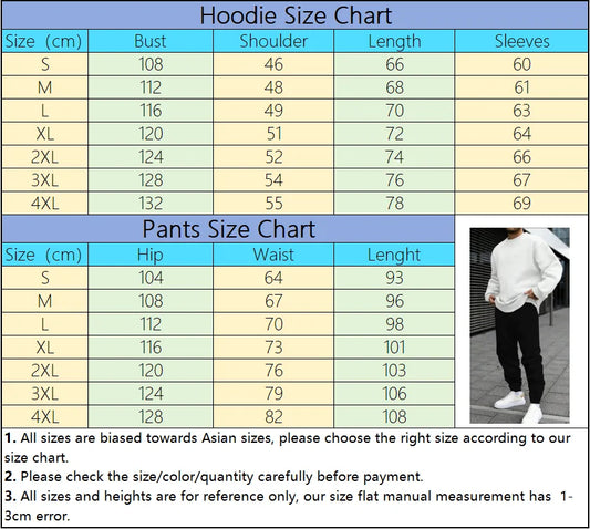 Autumn Mens Tracksuit Italy O Neck Sweatshirt Sweatpants 2 Pcs Set Casual Sports Pullover Pants Man Clothing Hip Hop Sportswear.