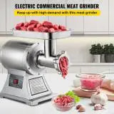 SucceBuy 122 Kg/H 250 KG/H Electric Meat Mincer Chopper Heavy Duty Food Processors Kitchen Appliances Commercial Grinder Machine.