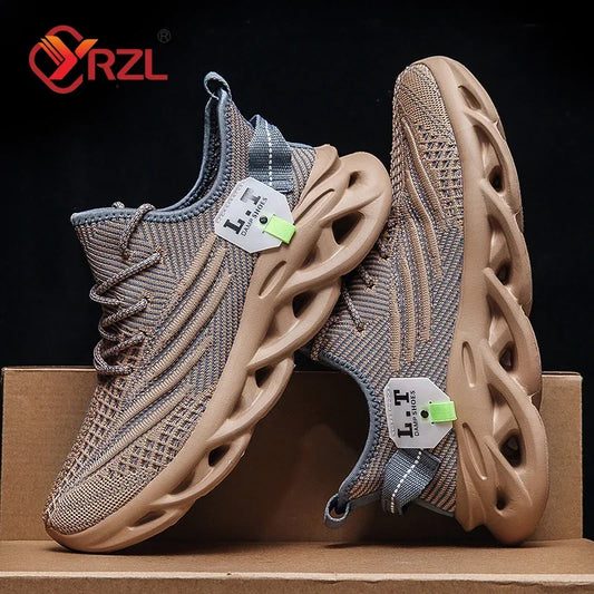 YRZL Männer Sport Laufen Schwarz Jogging Schuhe Casual Turnschuhe Outdoor Atmungsaktive Mesh Frauen Licht Stoßdämpfung Schwarz Tennis.