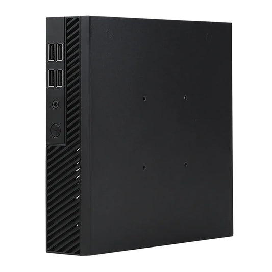 Mini itx desktop computer mini case can Thin Half Height Quick Heat Dissipation Supporting VESA.