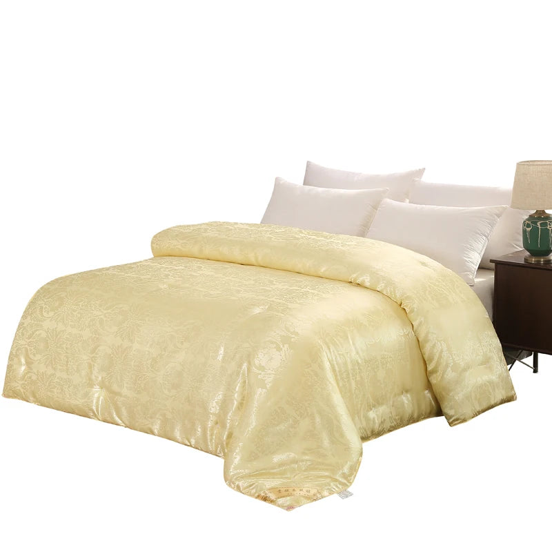 Chinese Natural/Mulberry Luxury Silk Comforter Duvet Twin Queen King Full Double Size Blanket Quilt Jacquard Bedding In Filler.