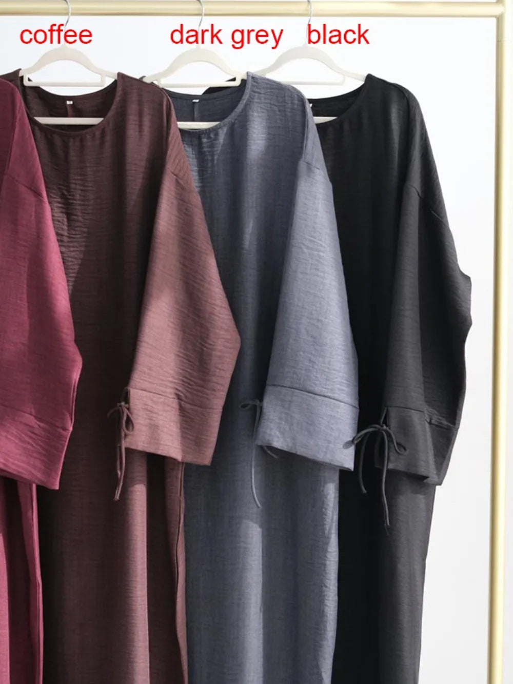 Muslim Abaya Women Dress Solid bow Jalabiya Eid 2025 Ramadan Morocco Islam Vestidos Largos Arab Long Robe Dubai Abayas Kaftan.