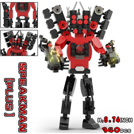 Moc Skibidi Toilet Action Figures builing blocks,Camerman Titan Speakerman Surveillance Man TVMan Boys Bricks Toys For Kids Gift.