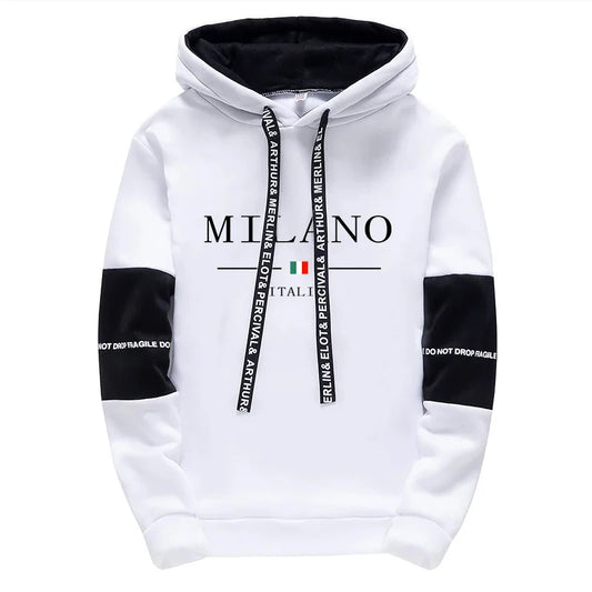 Neueste Mode Herren Sportswear Mit Kapuze Sweatshirts Jogger Hosen Männlich Täglich Casual Sport Jogging Anzug Italia Milan Gedruckt Hoodies.