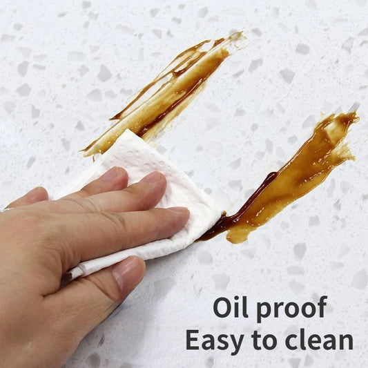 80CM Kitchen Oil-proof Sticker High Temperature Resistance Waterproof Self-adhesive Wall Stickers Wall Decor Kitchen Wallpaper