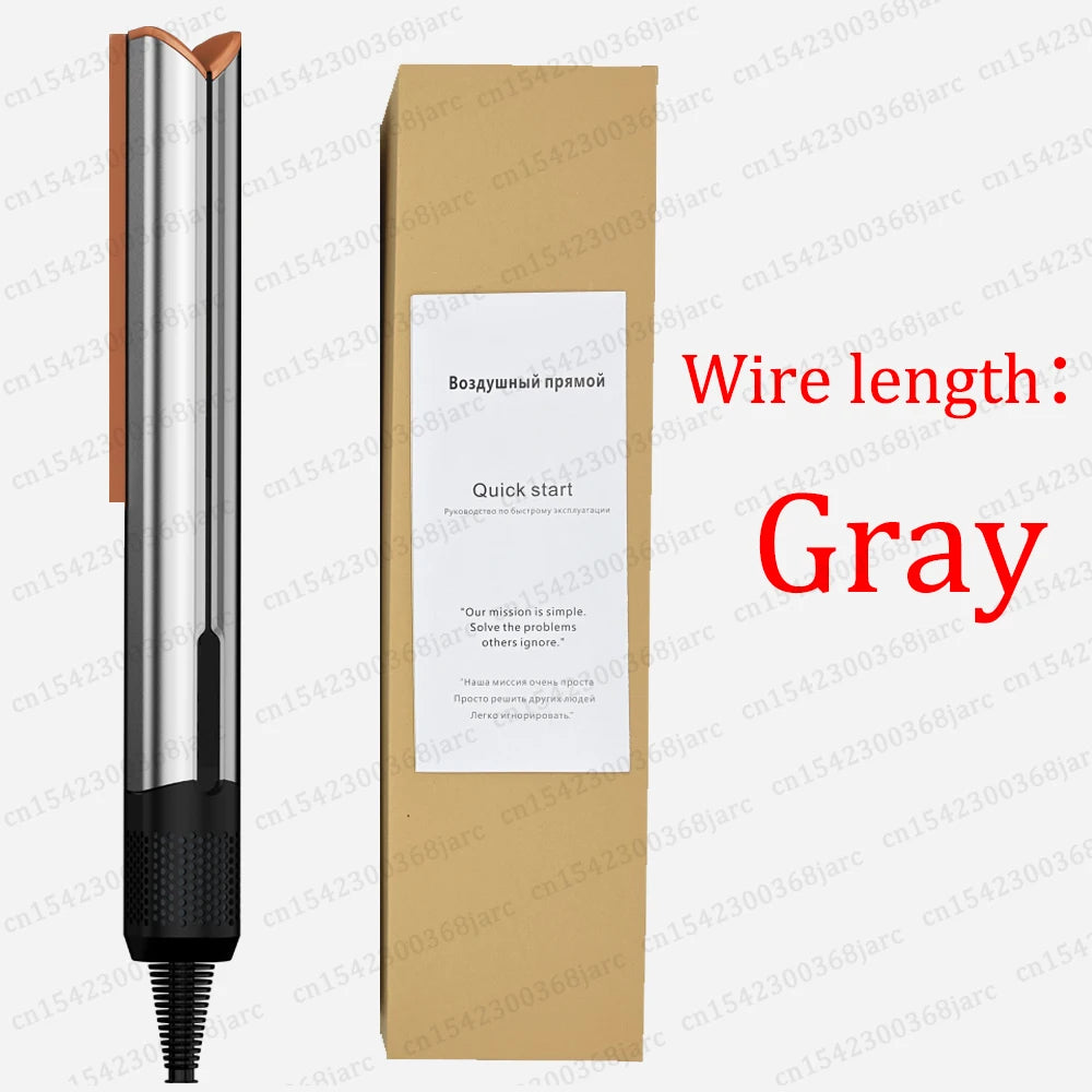 220V Professional Hair Straightener Hair Dryer Heat-Up Flat Negative Ion Iron Lasting Styling Straightener 2 in 1 With display