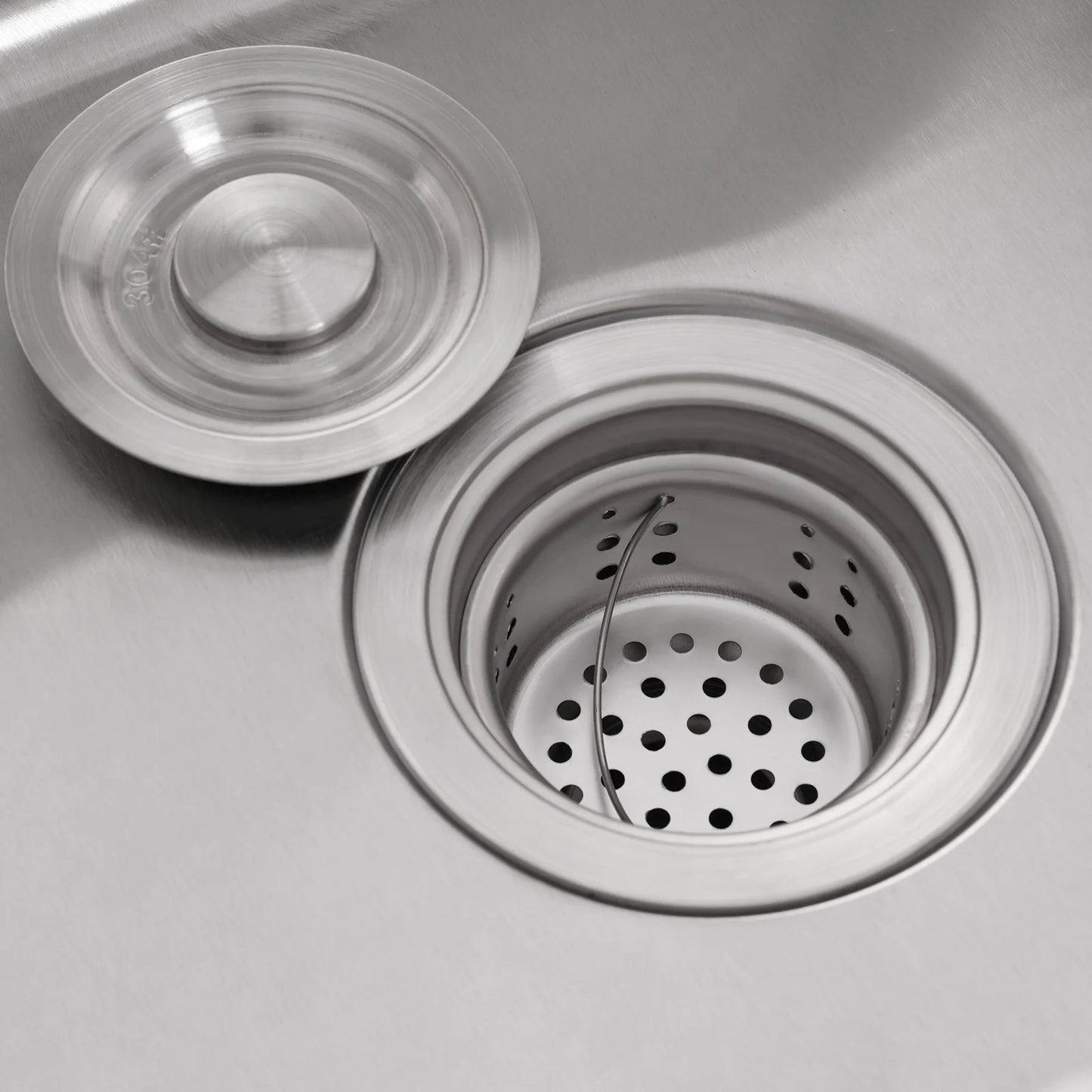 Moderne kommerzielle Spüle 201 Edelstahlspüle für Küchencafés, Bars, freistehende kommerzielle Spüle 360 ° Drehung stabil und sicher