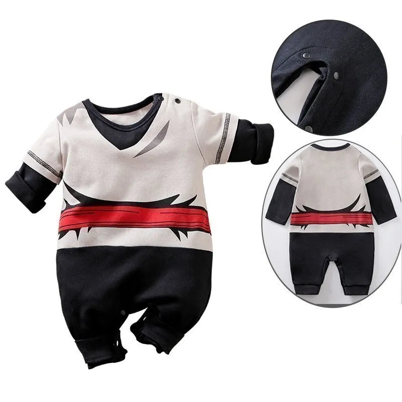 Baby Sommer kurz ärmel ige Baumwolle Anime Overall Jungen Mädchen Rollenspiel Kostüme Baby Kurzarm Body suits Kinder Stram pler