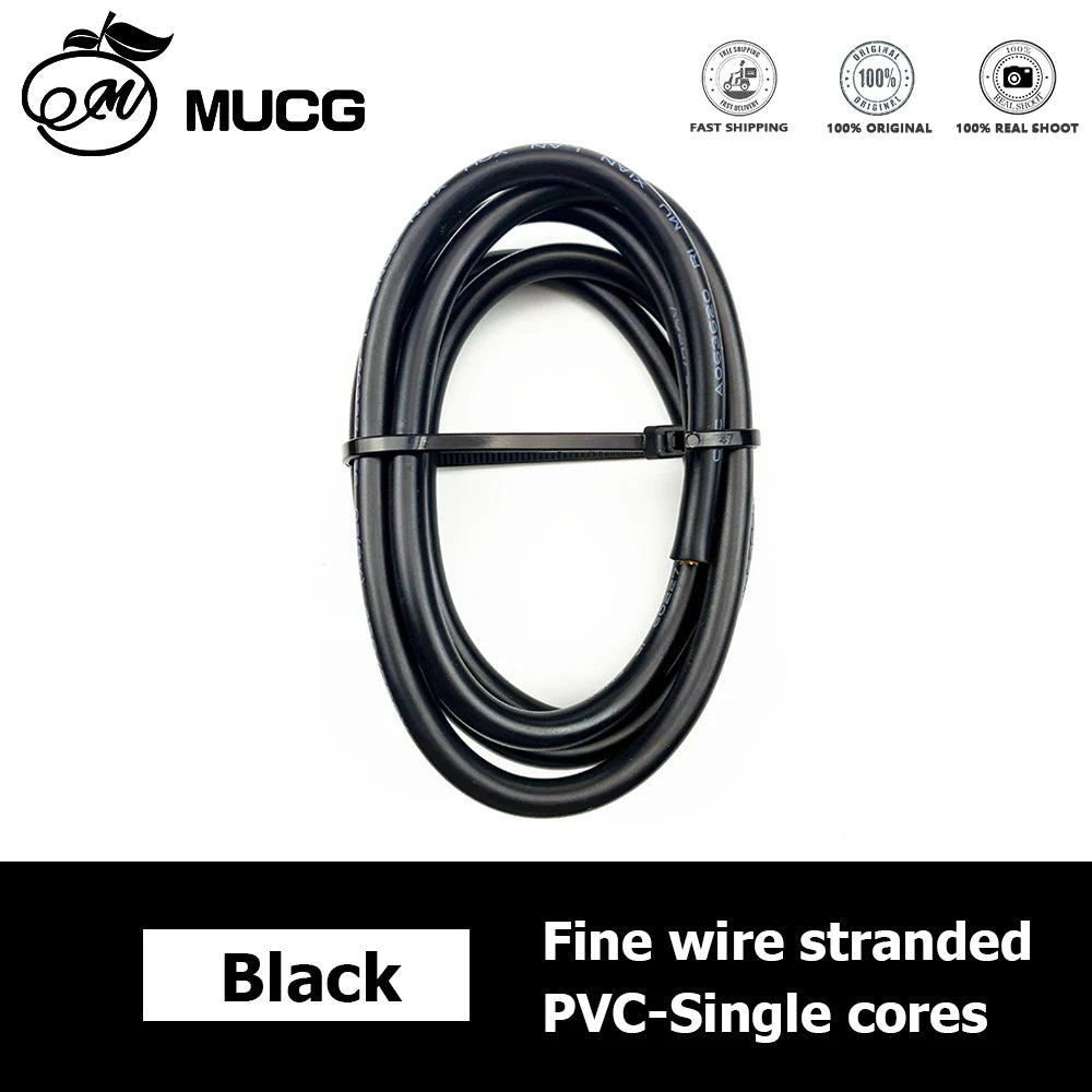 RV PVC Copper wire Flexible wire Soft Black Red Electric cable Auto led Speaker Audio Power Car Wiring 1 2 4 6 8 10 12 14 AWG.