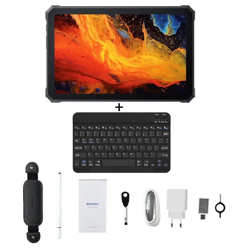 Blackview Active 8 Pro Rugged Tablets Android 14 10.36" 2.4K Display Helio G99 16GB 256GB Tablet PC 22000mAh.