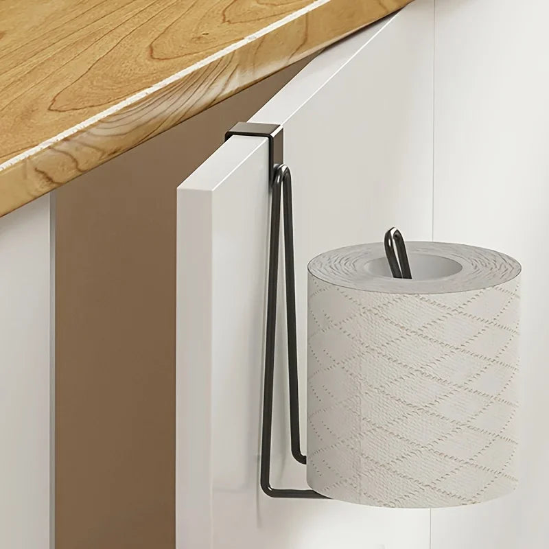 1-teiliger Toilettenpapierhalter, Organizer, Wandhalterung, Aufbewahrungsständer, Küche, Badezimmer, ohne Bohren, Taschentuch-Handtuchspender