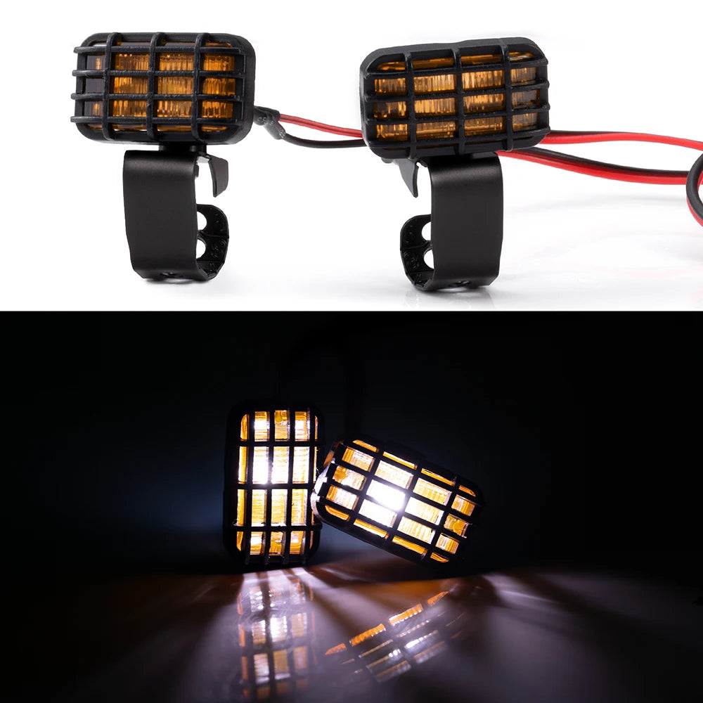 AXSPEED 1Set LED Lights Headlights Spotlight for TRX-4 TRX-6 Axial SCX10 90046 Wraith 1/10 RC Car Decoration Parts Accessories