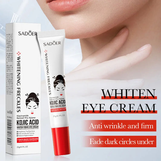 SADOER Kojic Acid Retinol Eye Cream Anti Dark Circles Remove Eye Bags Moisturizing Firming Beauty Eyes Skin Care Products.
