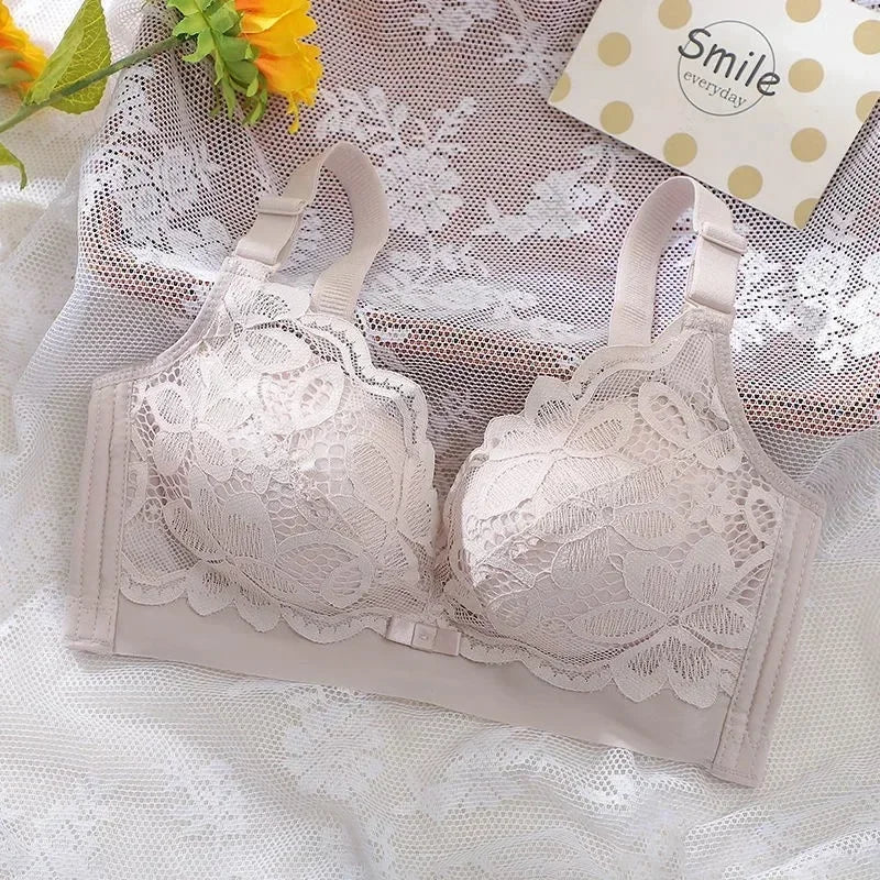 Thickened Extra Thick 12cm Small Chest Flat Chest Gathered Bra No Steel Ring Extra Thick 8cm Bra Closed Breast Sexy