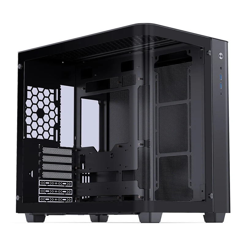 JONSBO TK-3 Desktop Chassis Curved Sea View Room Side Transparent ATX E-sports Case Double 360 Water Cooler Type-c Interface