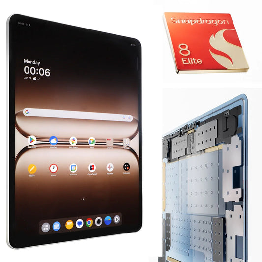 Global Version OnePlus Pad 3 13.2inches Tablet 144Hz Screen 12140mAh Snapdragon 8 Battery 13MP Rear Camera 8 Speakers 80W Charge.