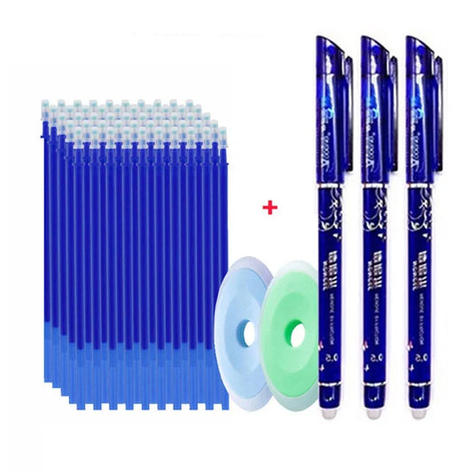 55 teile/los Löschbaren Gel Stift 0,5mm Refill Stange Magische Tinte Löschbaren Stift Waschbar Griff Büro Schule Schriftlich Werkzeuge Kawaii schreibwaren.