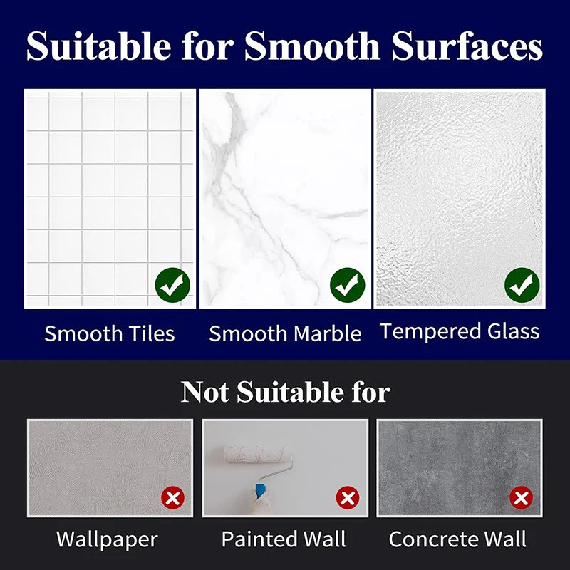 Großer Duschkorb, 2er-Pack, selbstklebender Dusch-Organizer, bohrfreie Duschregale für Innendusche und Badezimmer